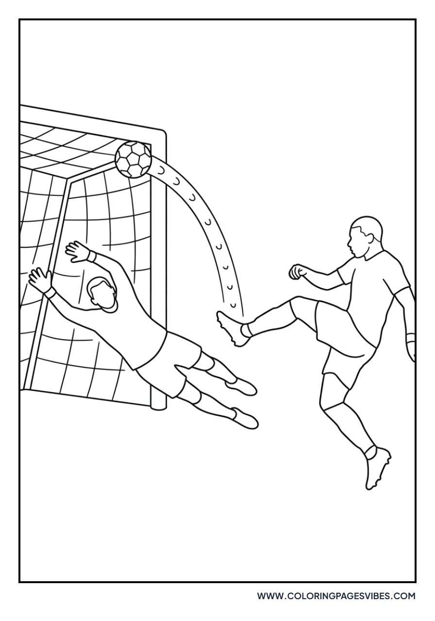 Mbappe Shooting into Corner