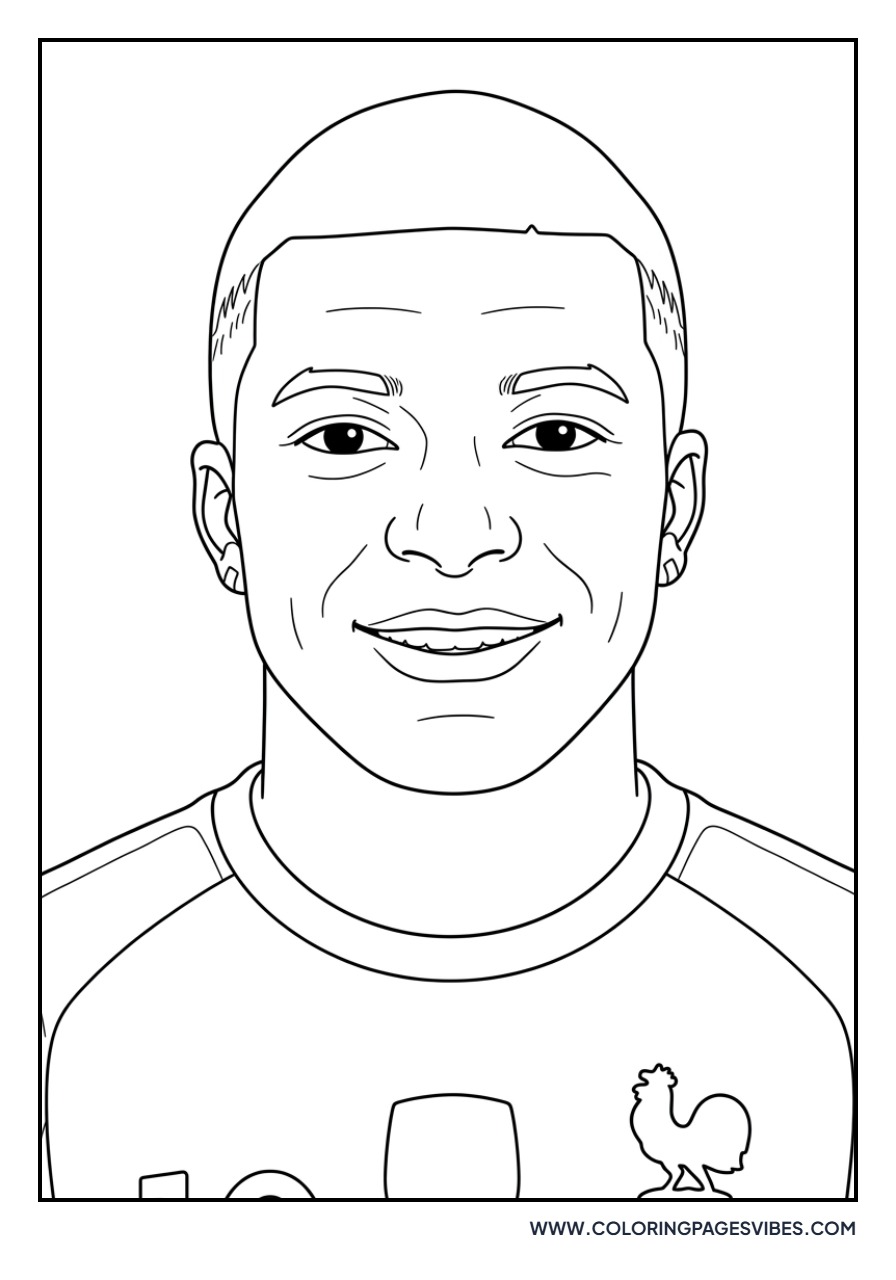 Mbappe Smiling Portrait