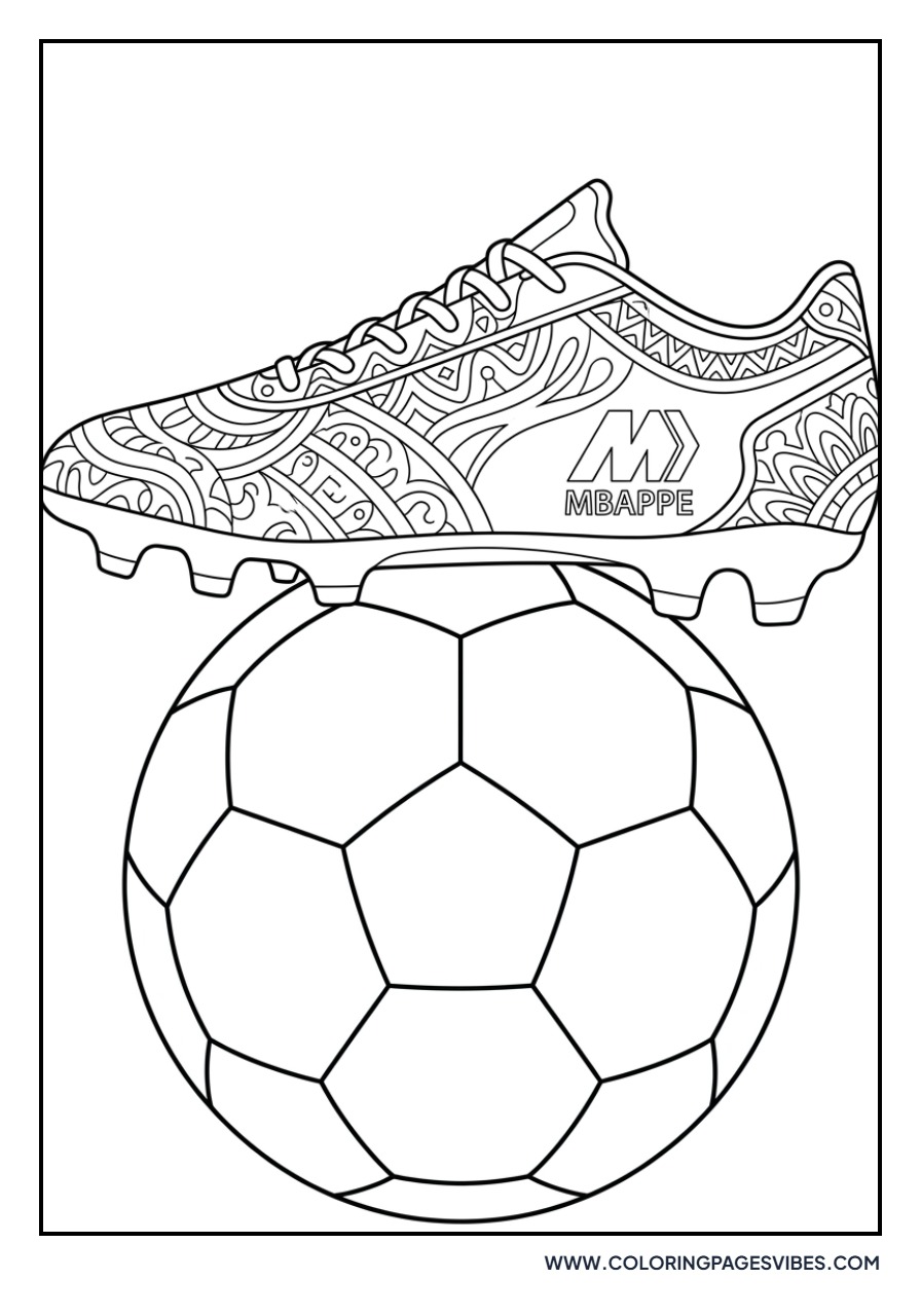 Mbappe Soccer Cleat Close-up