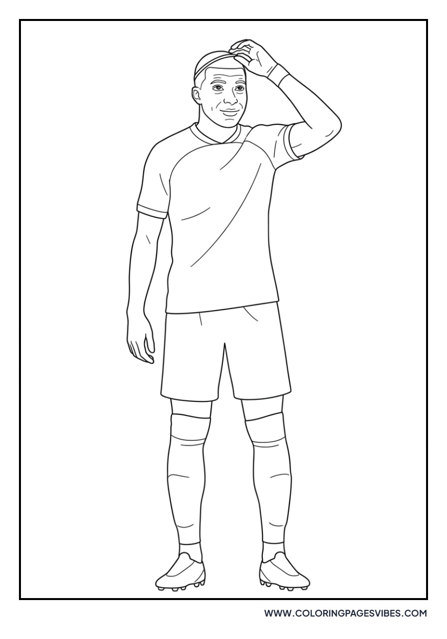 Mbappe Tying his Hair