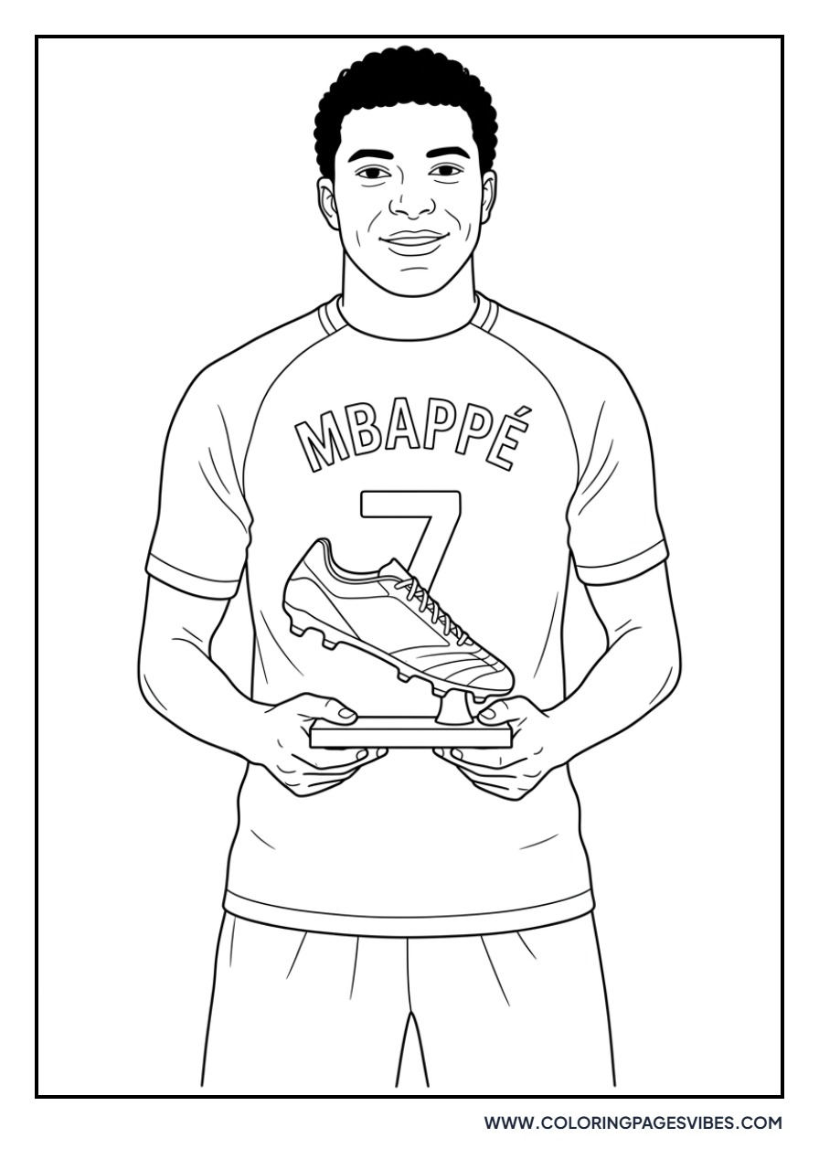 Mbappe with Golden Boot