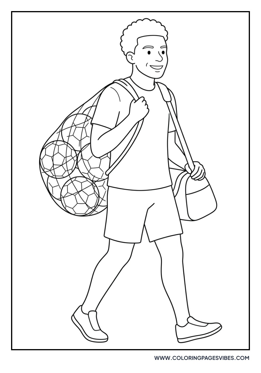 Mbappe with Soccer Ball Bag
