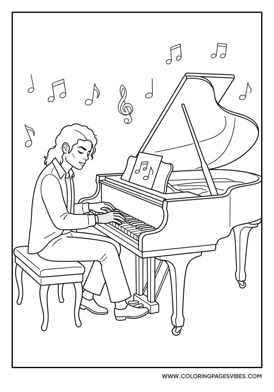 Michael Jackson at the Piano