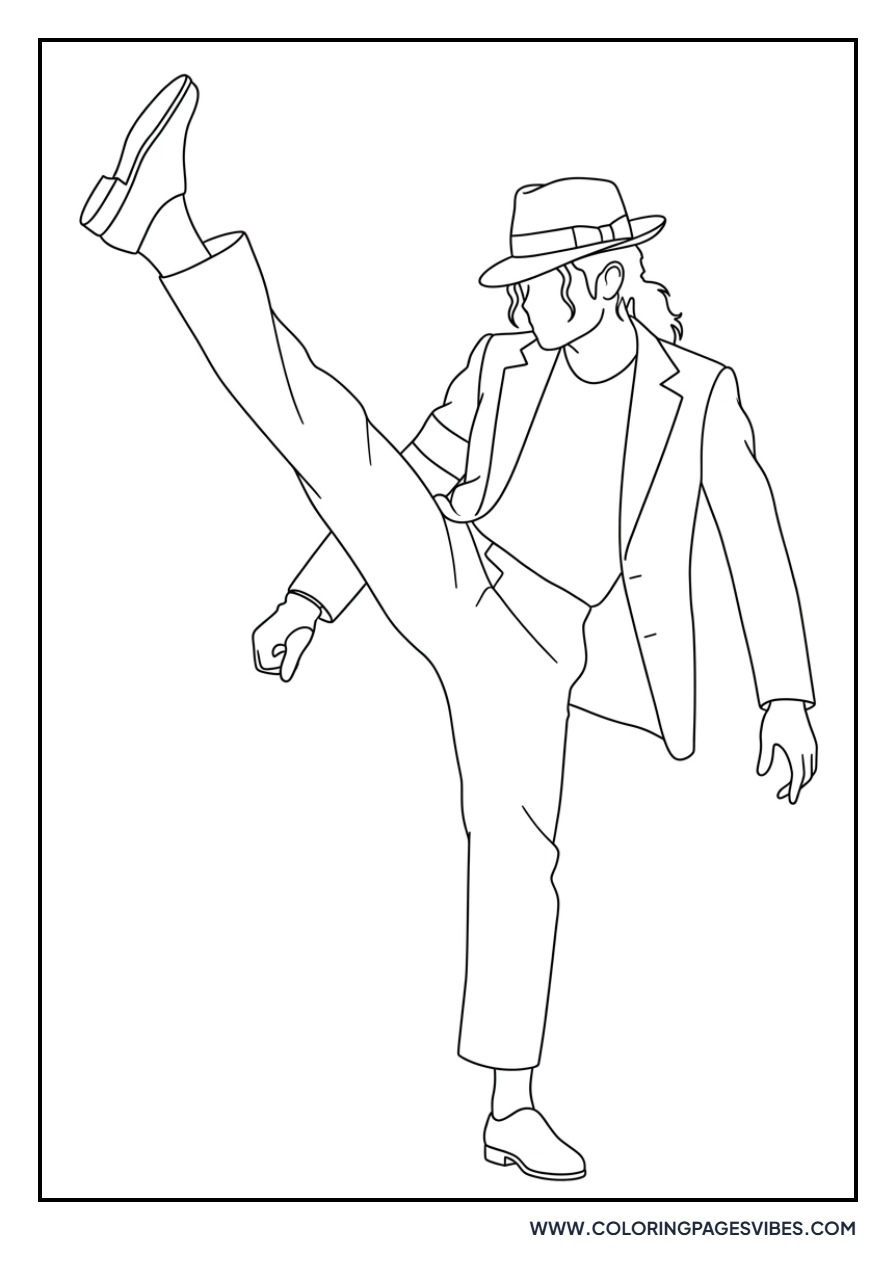 MJ Doing the Kick