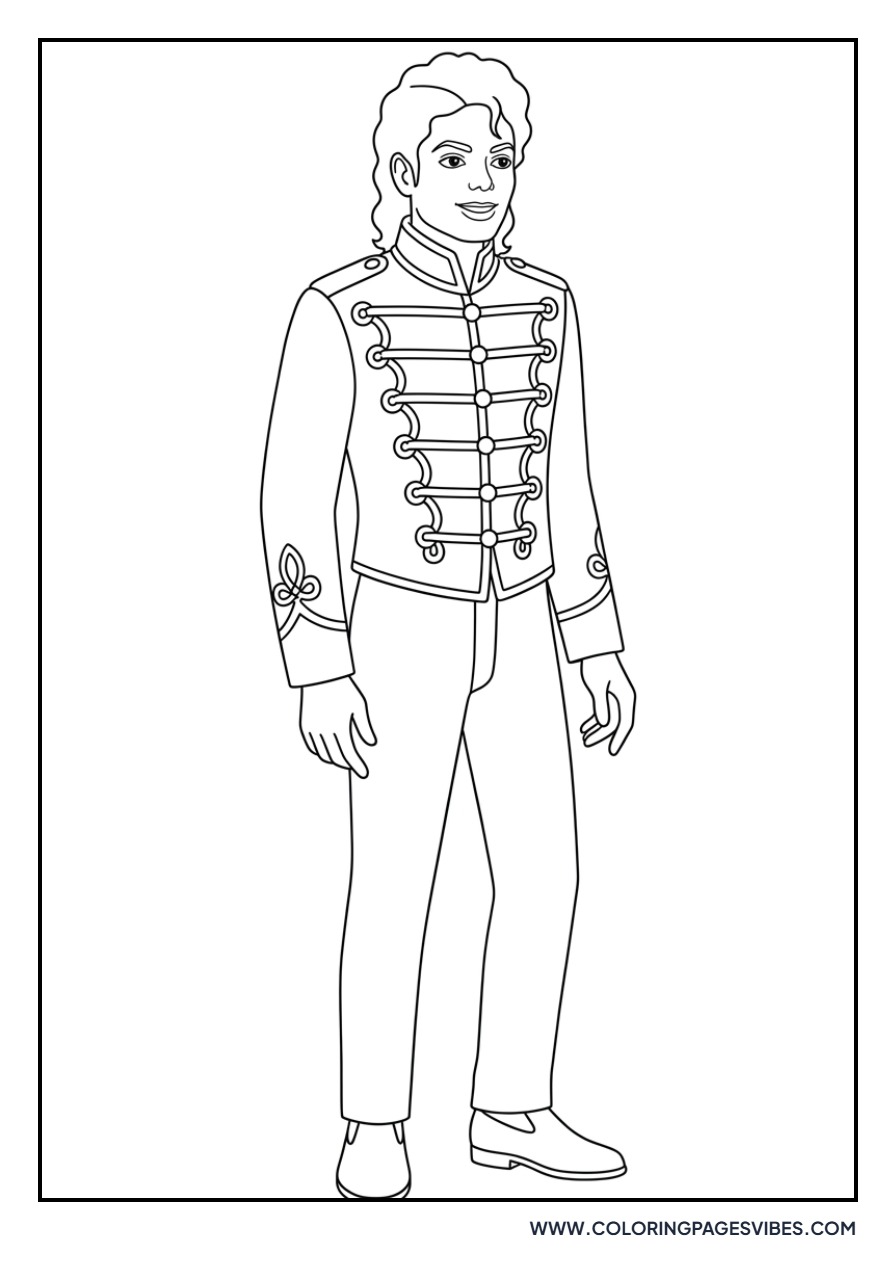 MJ in Military Jacket