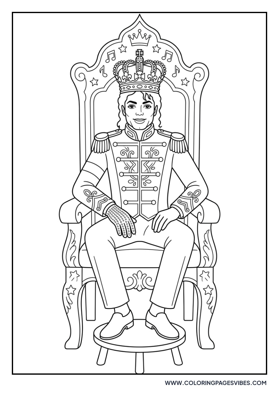 MJ Wearing a Crown