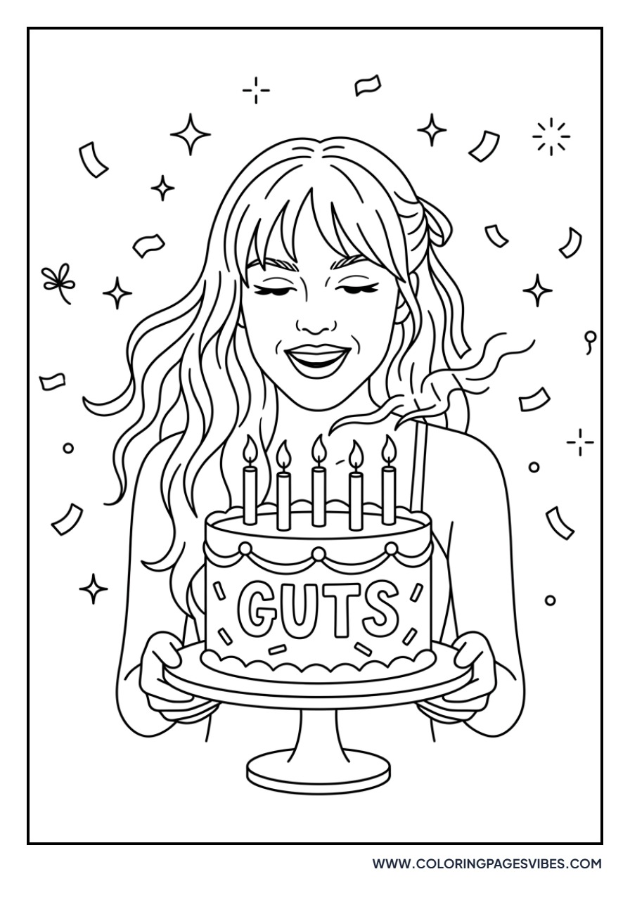 Olivia Rodrigo Birthday Cake