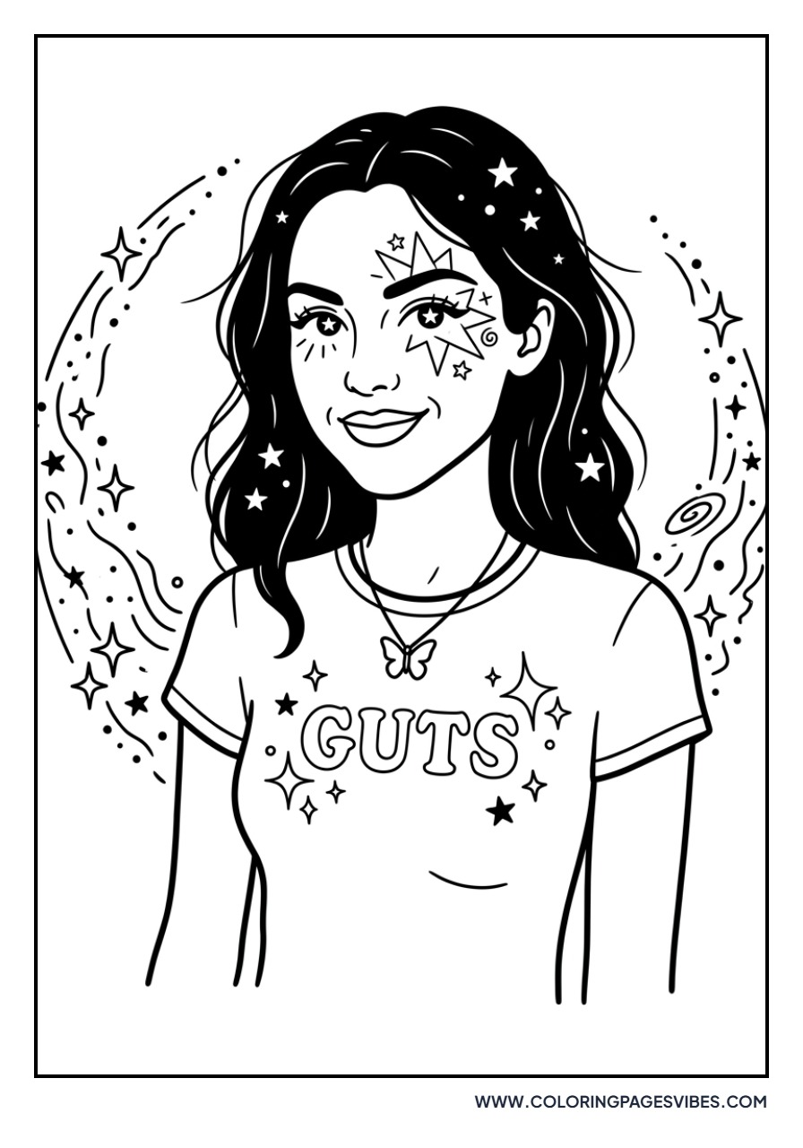 Olivia Rodrigo GUTS Star Eyes