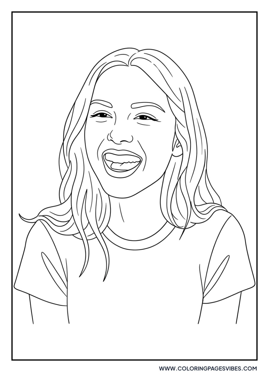 Olivia Rodrigo Laughing Portrait