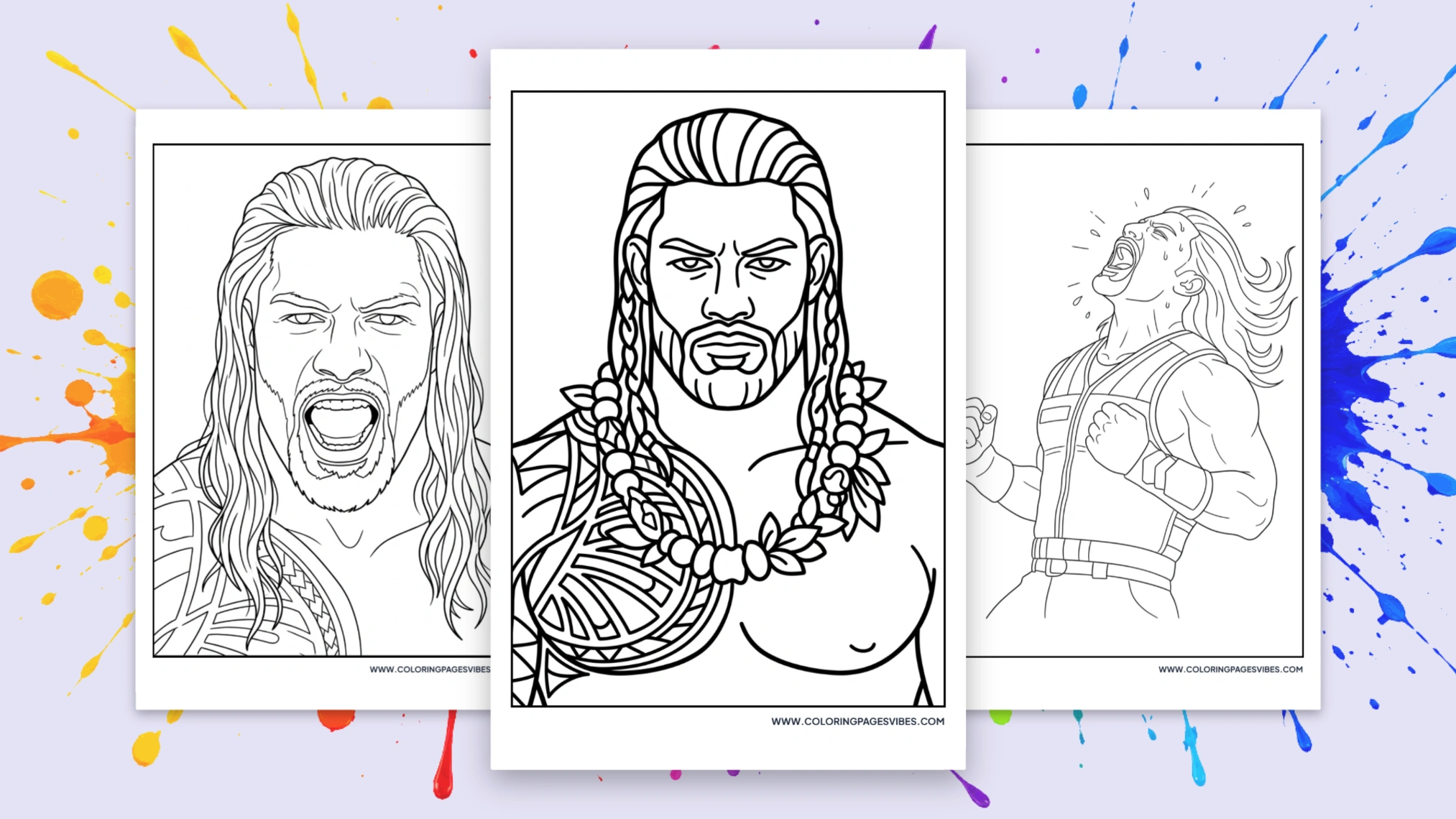 33 Free Roman Reigns Coloring Pages (Printable PDF)