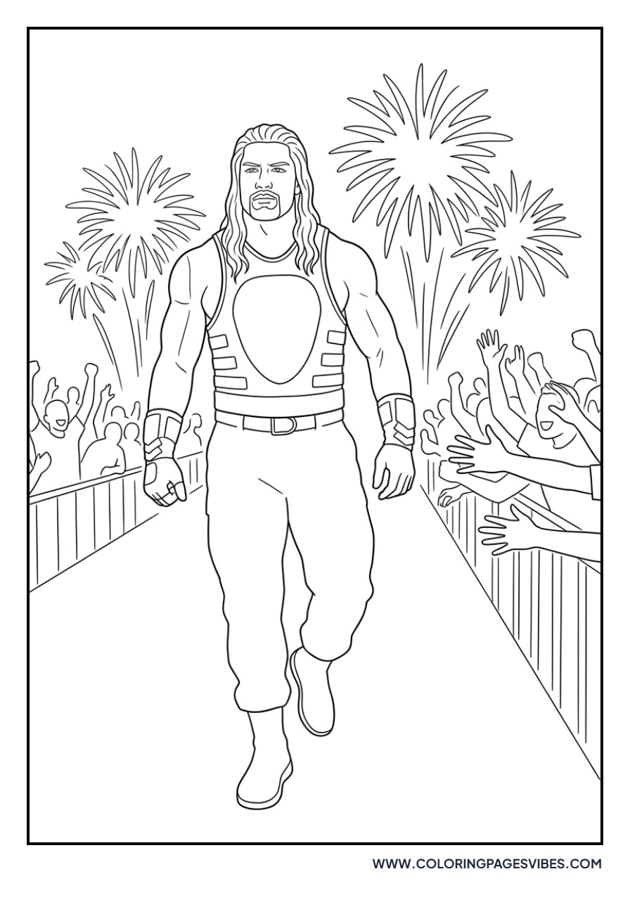 Roman Reigns Entering the Ring