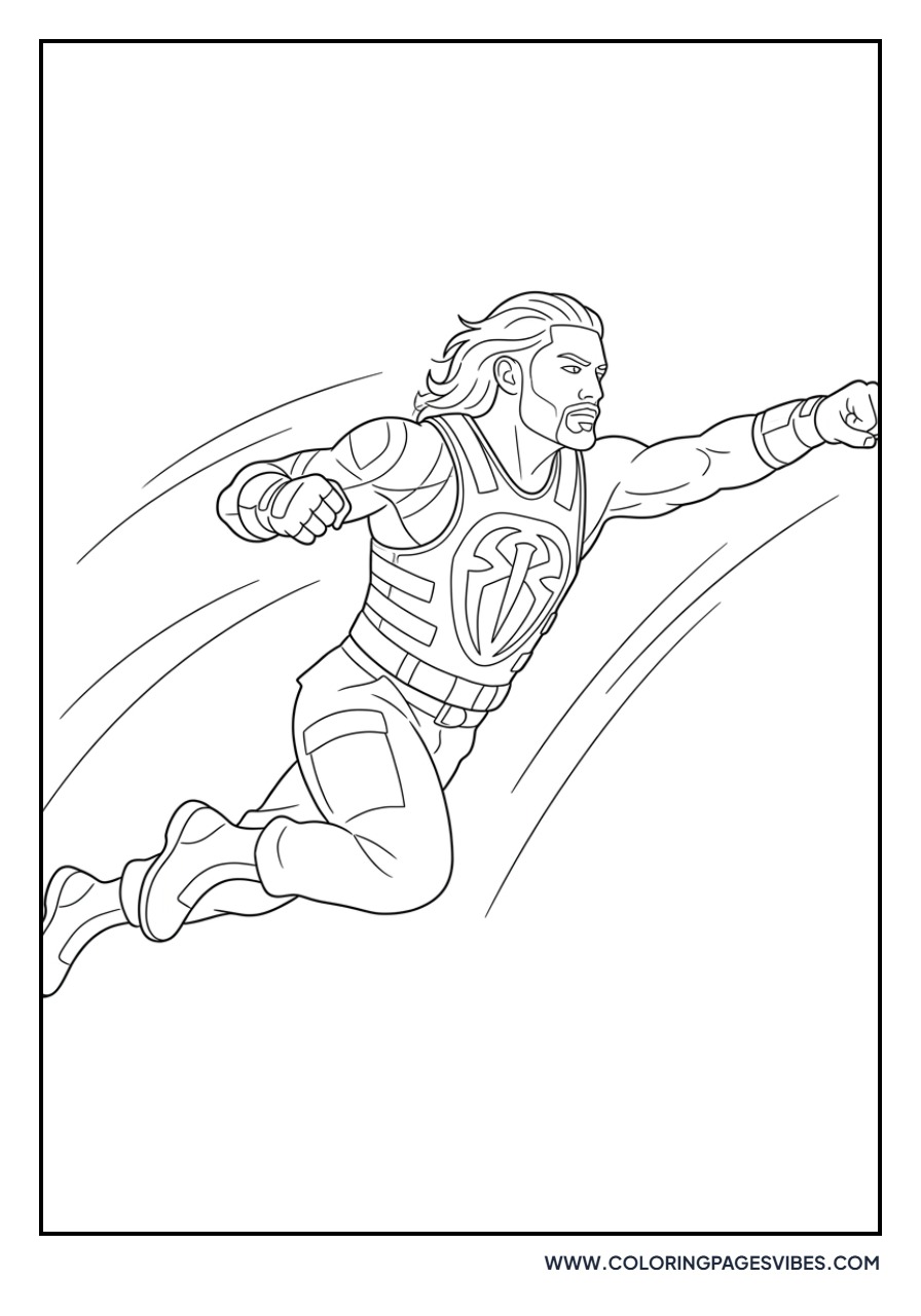 Roman Reigns Superman Punch Action