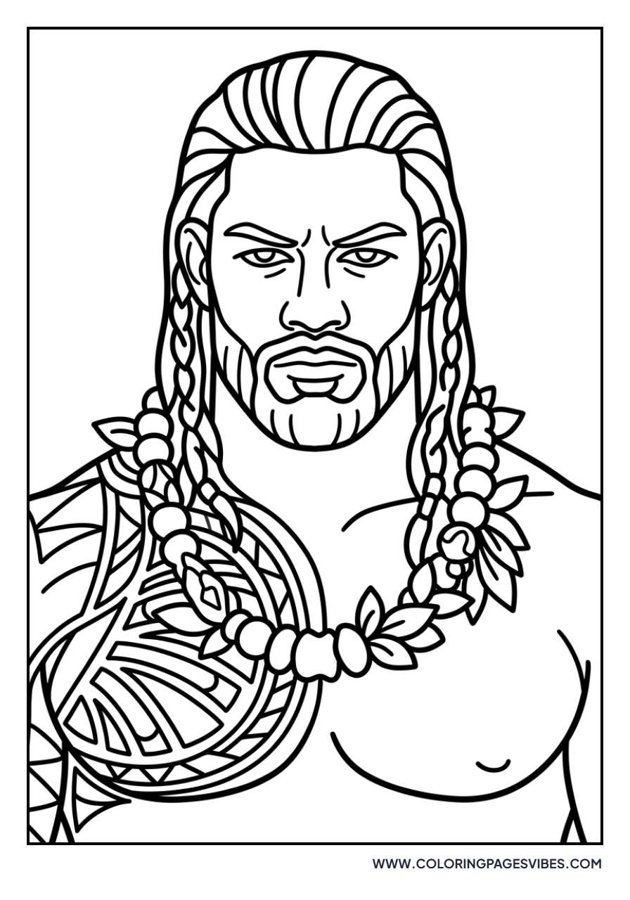 Roman Reigns The Tribal Chief Portrait