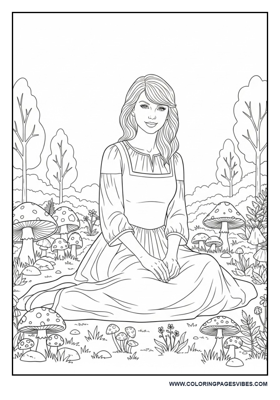 Cottagecore Folklore Sitting Scene