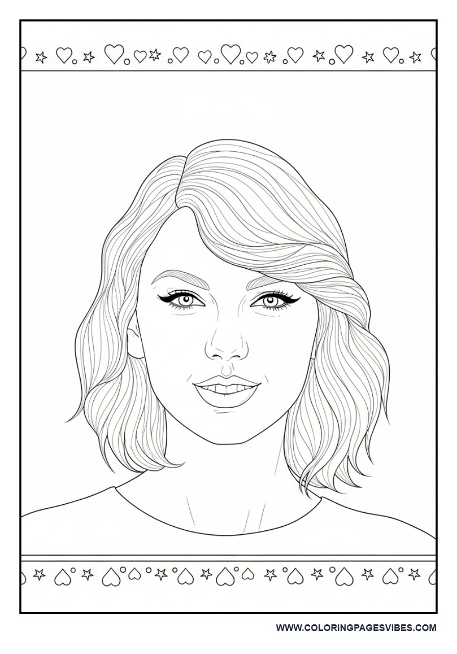 Cute Portrait with Frame Border