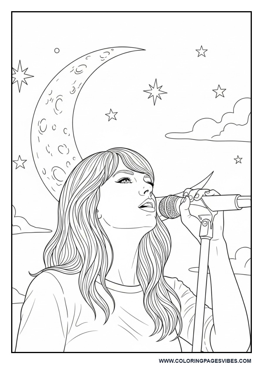 Dreamy Moonlight Singing Scene