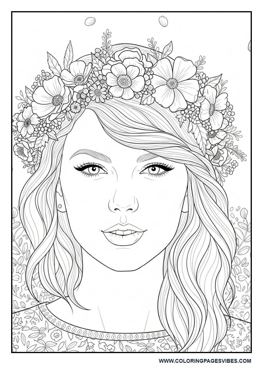 Floral Hair Crown Detailed Design