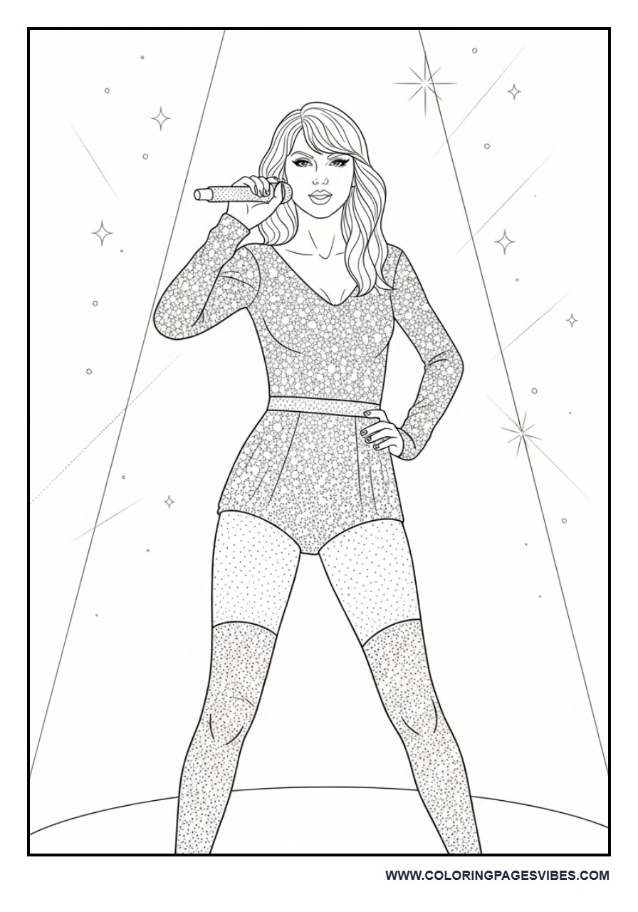 Glam Outfit Spotlight Pose