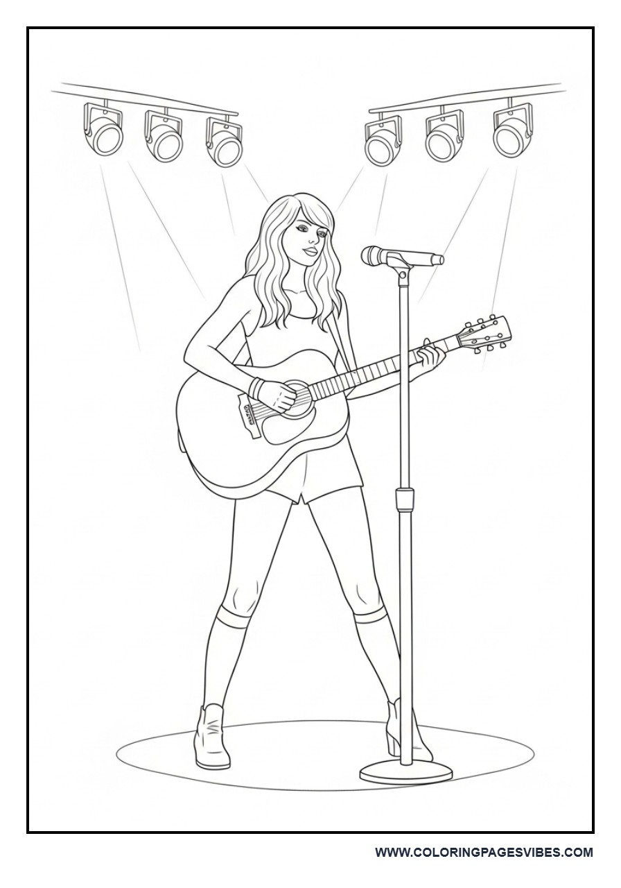 Guitar Performance Stage Scene