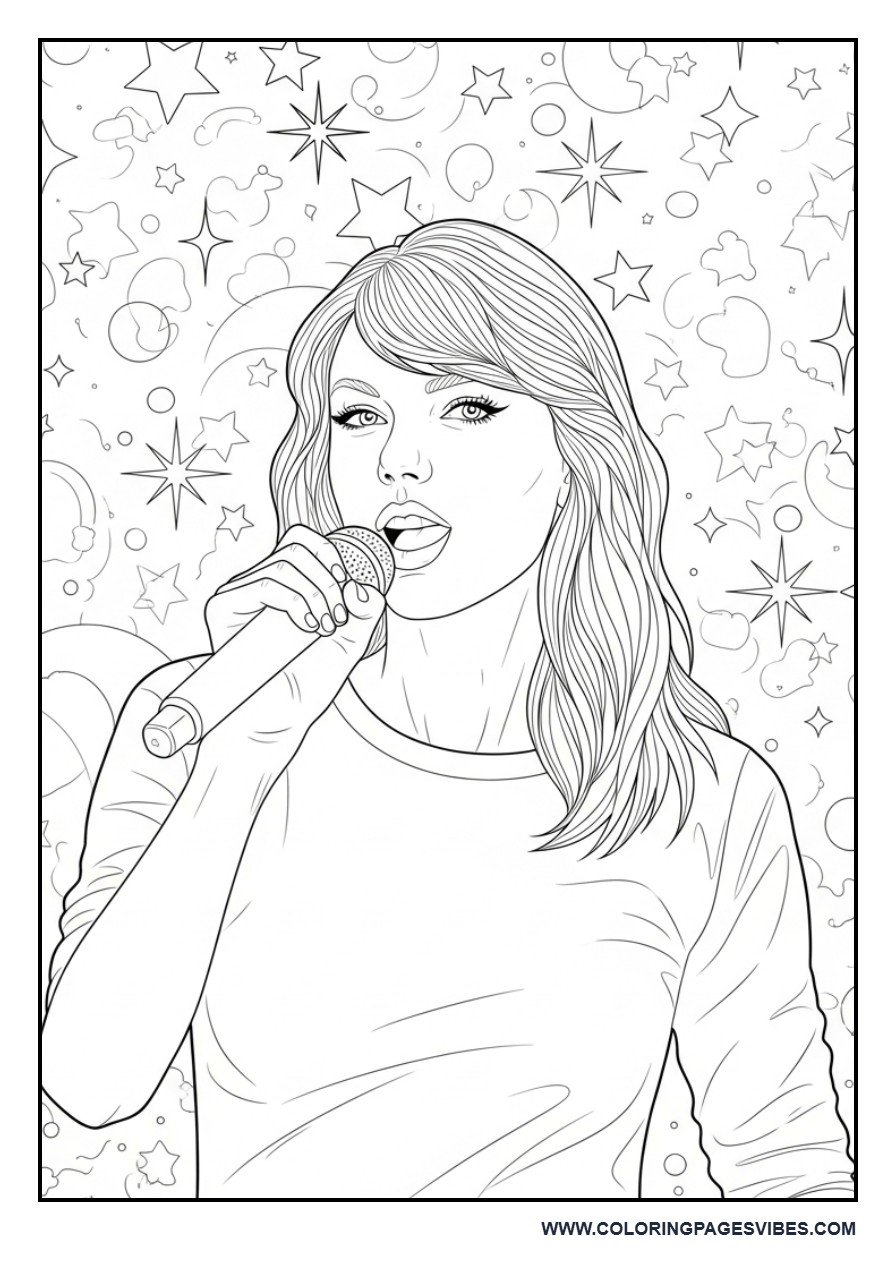 Microphone Close-Up with Sparkle Background