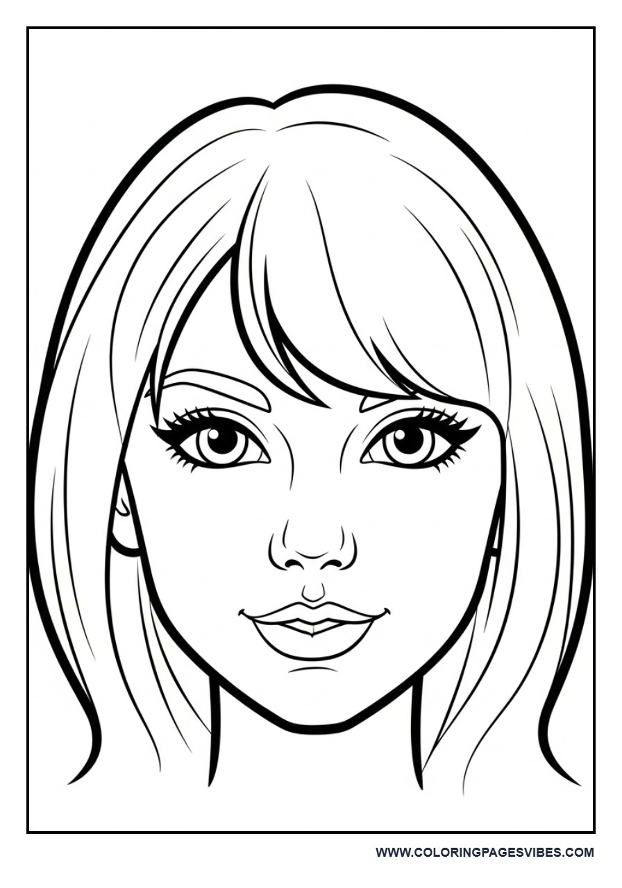 Simple Face Portrait (Cartoon Style)