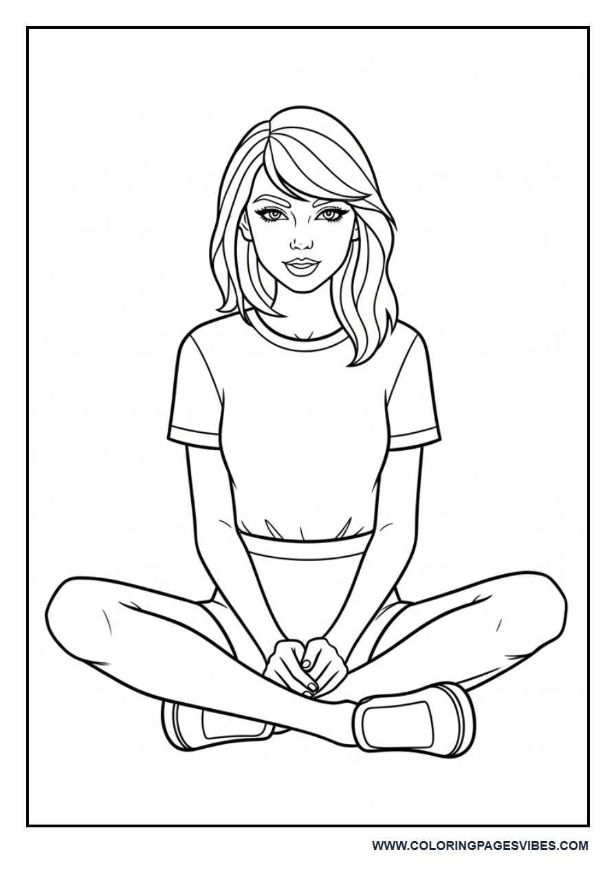 Simple Sitting Pose Singer