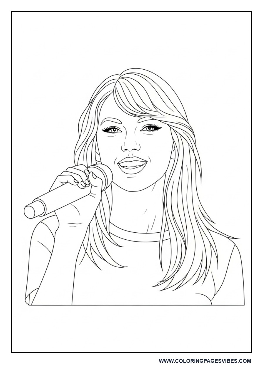 Singer with Microphone Close-Up