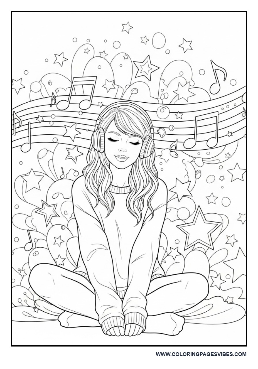 Story Scene: Relaxing with Music