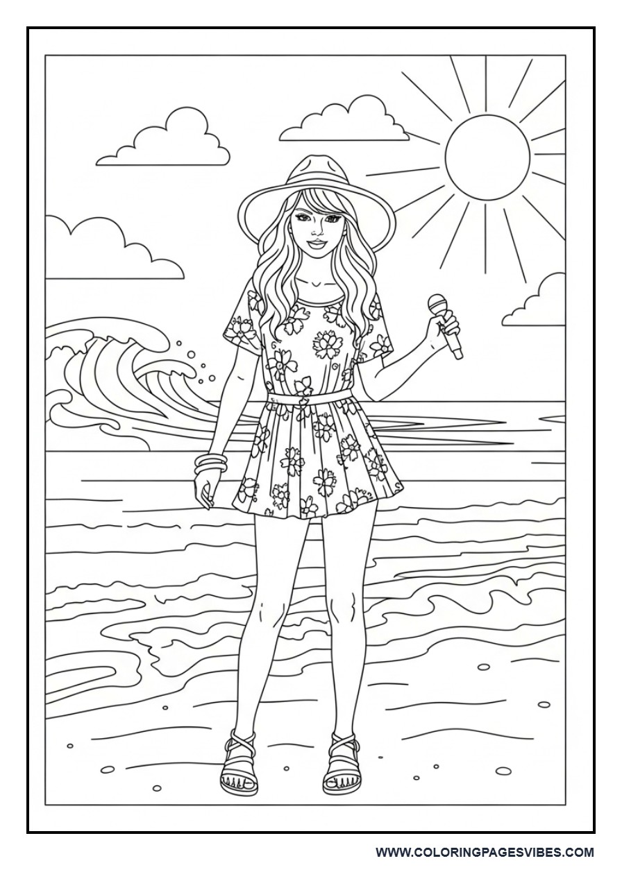 Summer Beach Pop Star Vibe