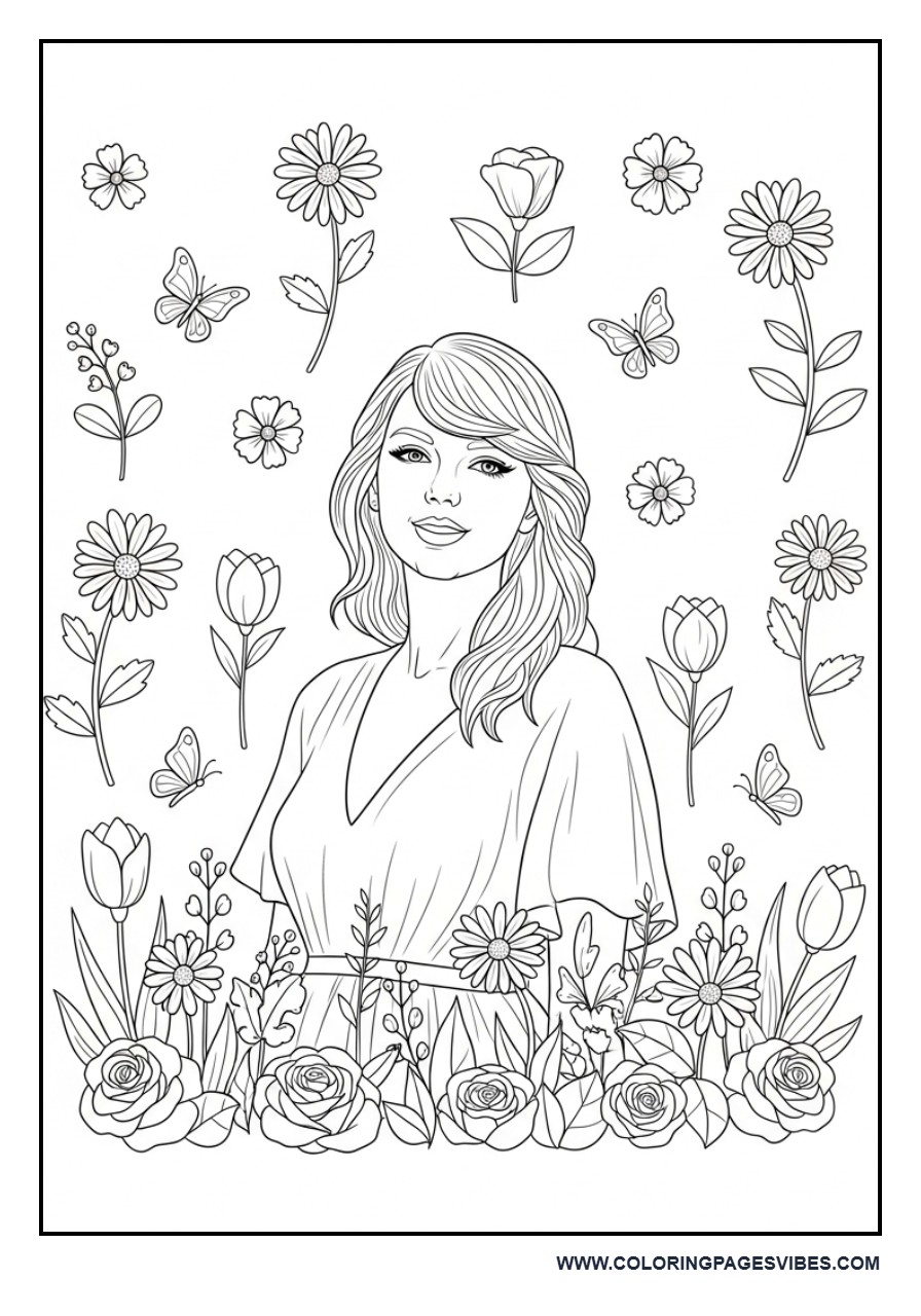 Taylor Inspired Spring Garden Scene