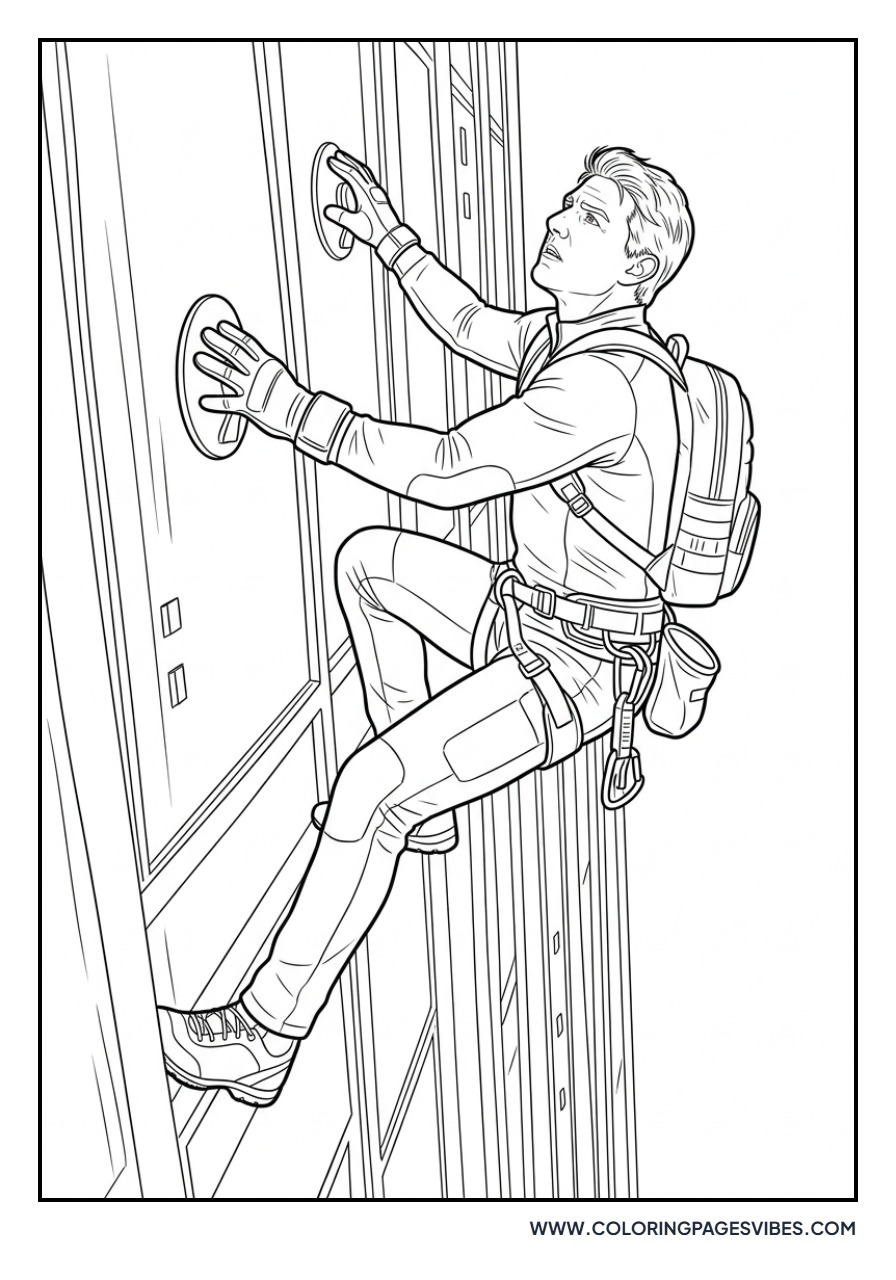 Ethan Hunt Climbing Burj Khalifa