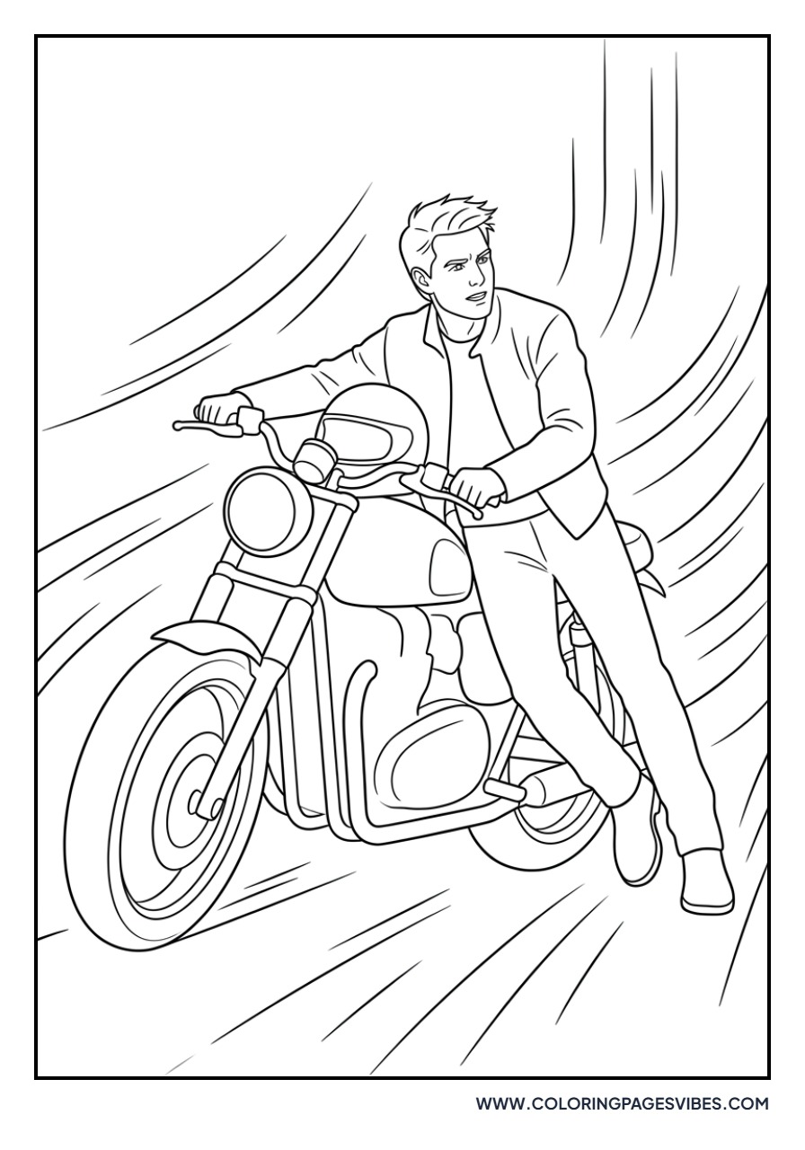 Ethan Hunt Motorcycle Chase