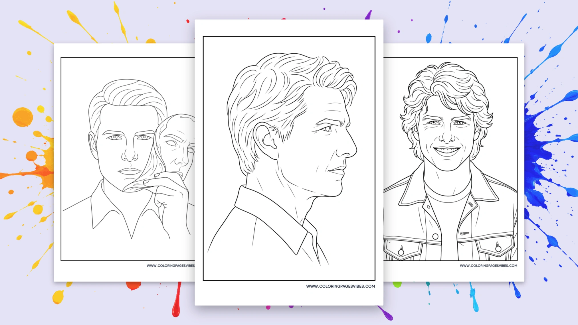 45+ Tom Cruise Coloring Pages: Free Printable PDFs