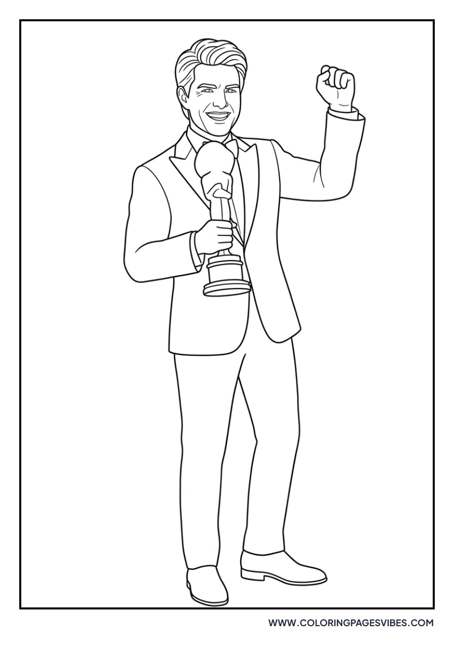 Tom Cruise with Golden Globe
