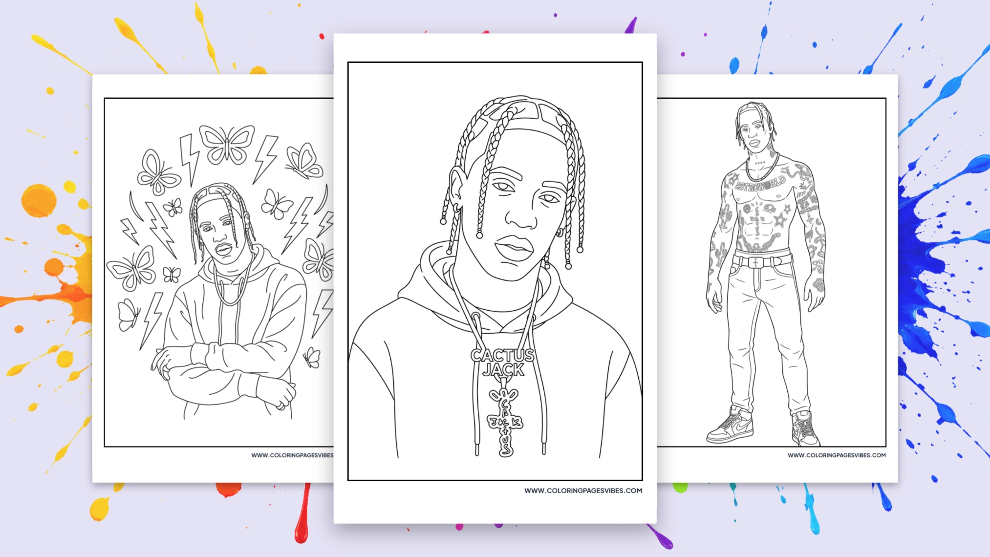 22+ Free Travis Scott Coloring Pages (Printable PDF)
