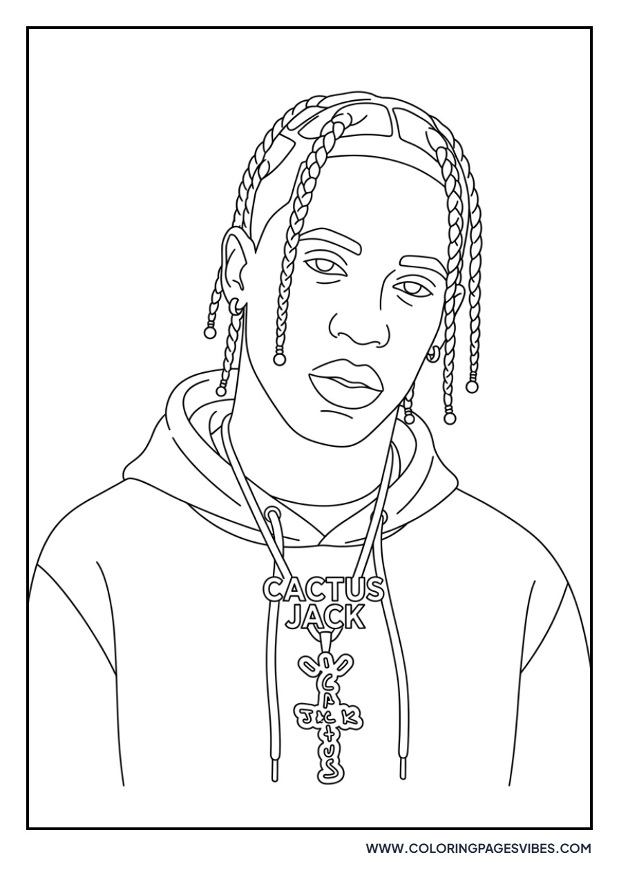 Travis Scott Cactus Jack Portrait