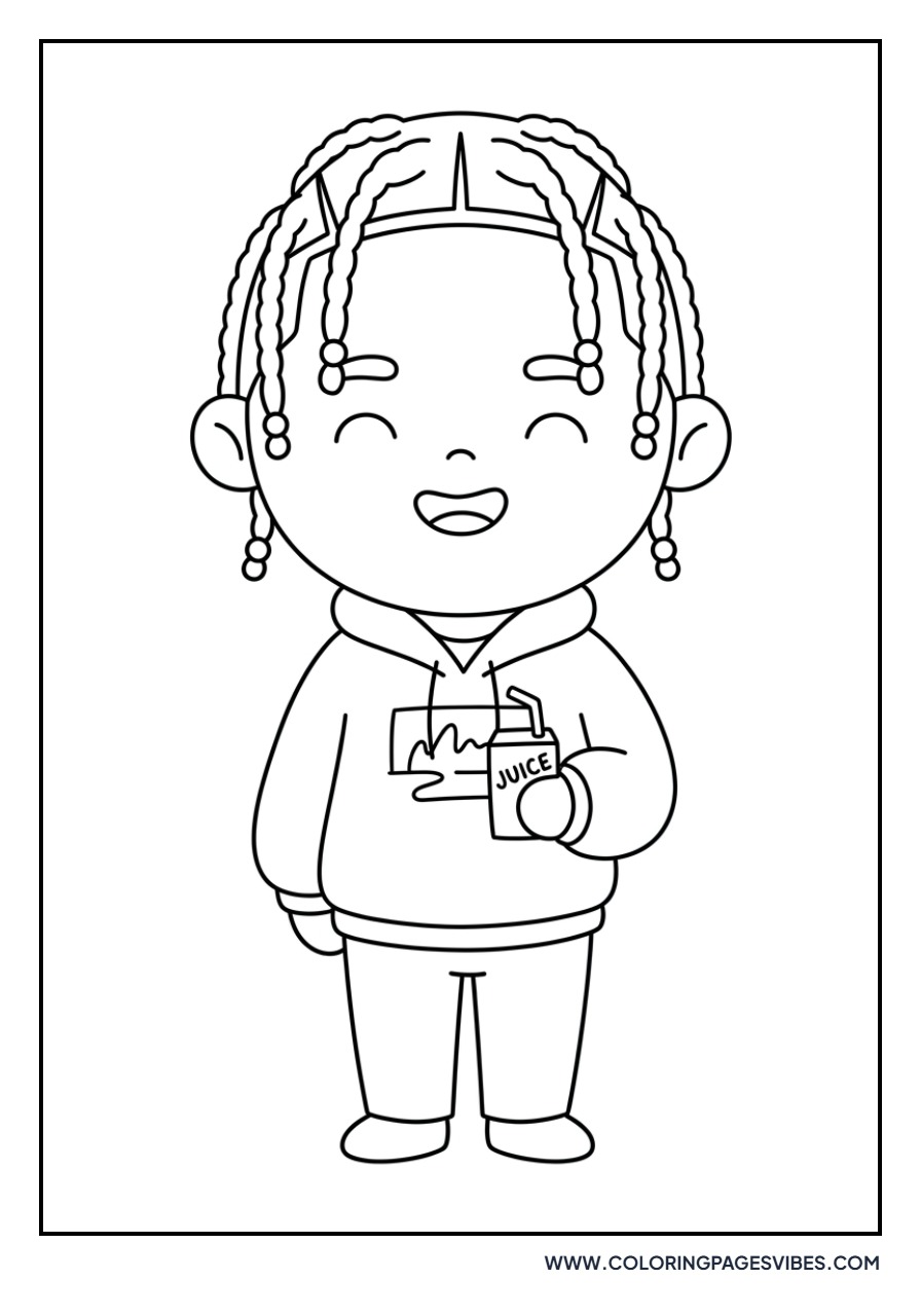 Travis Scott Kawaii Style