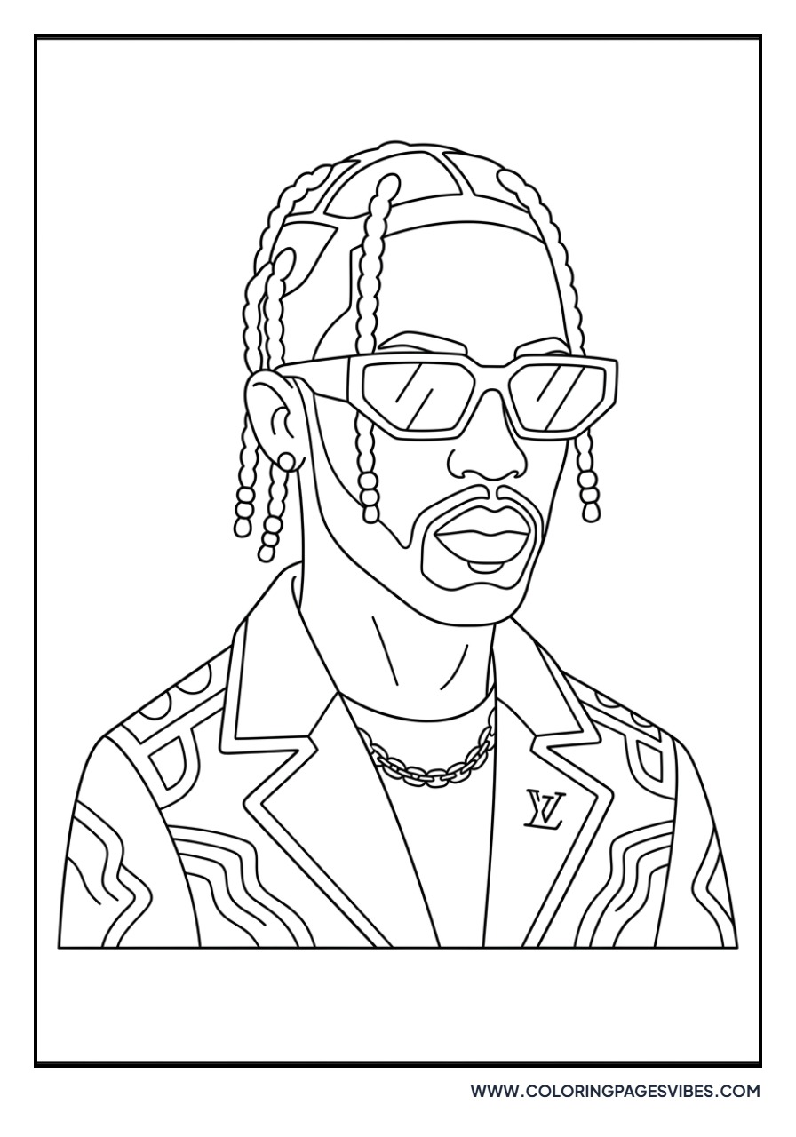 Travis Scott with Sunglasses