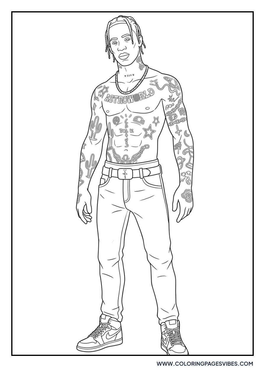 Travis Scott x Fortnite Skin