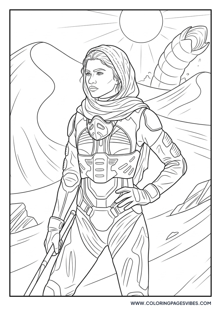 Chani from Dune Sketch