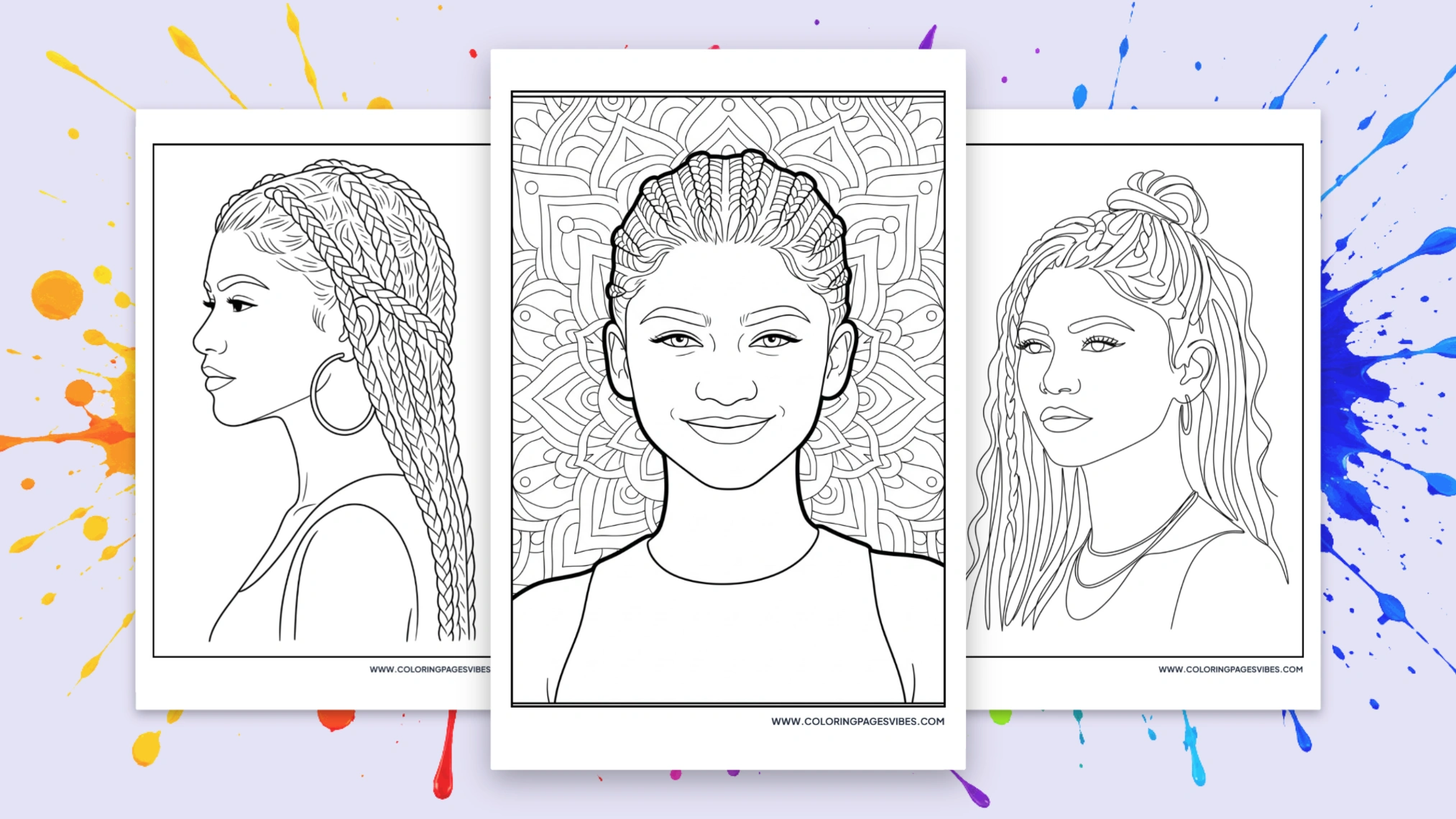 44 Free Printable Zendaya Coloring Pages (PDF Download)