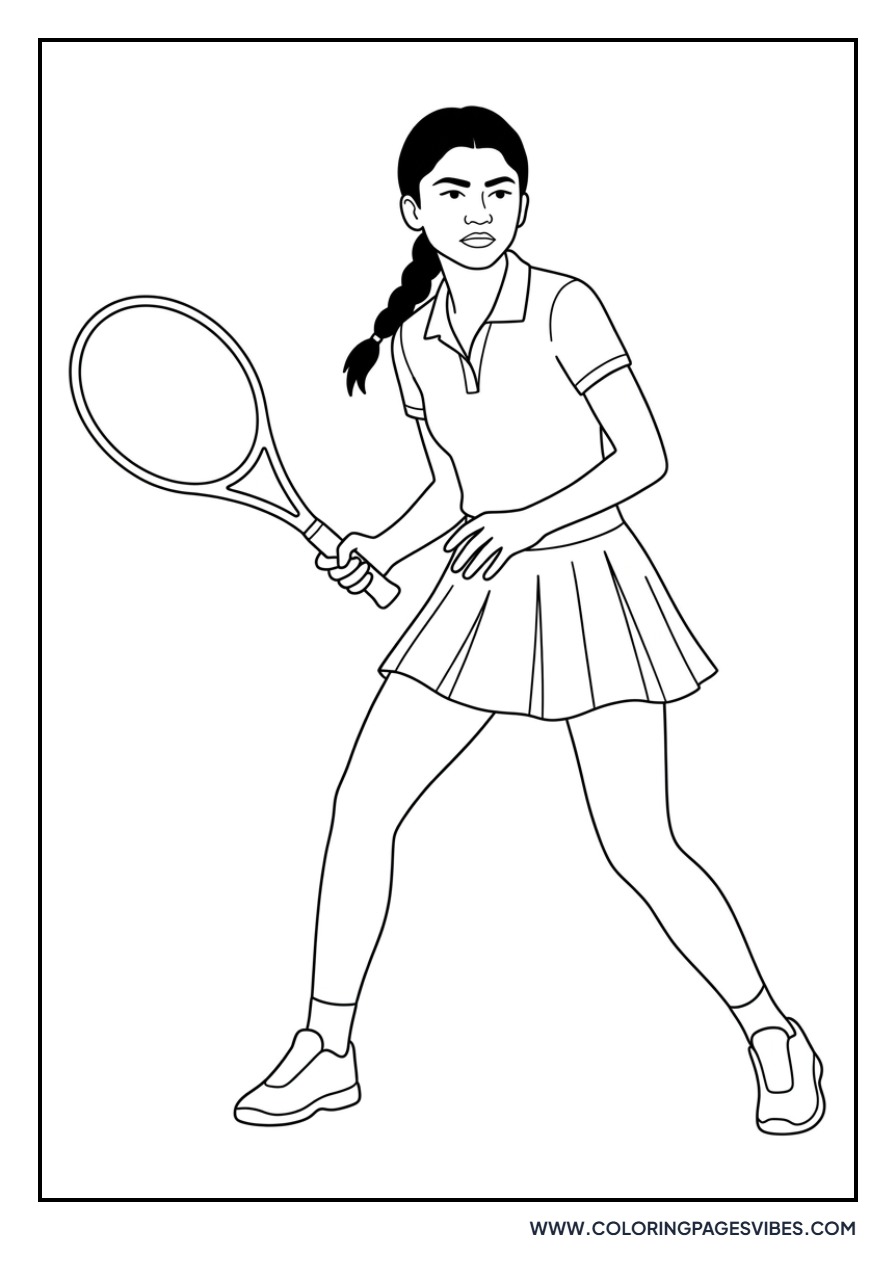 Zendaya as a Tennis Pro