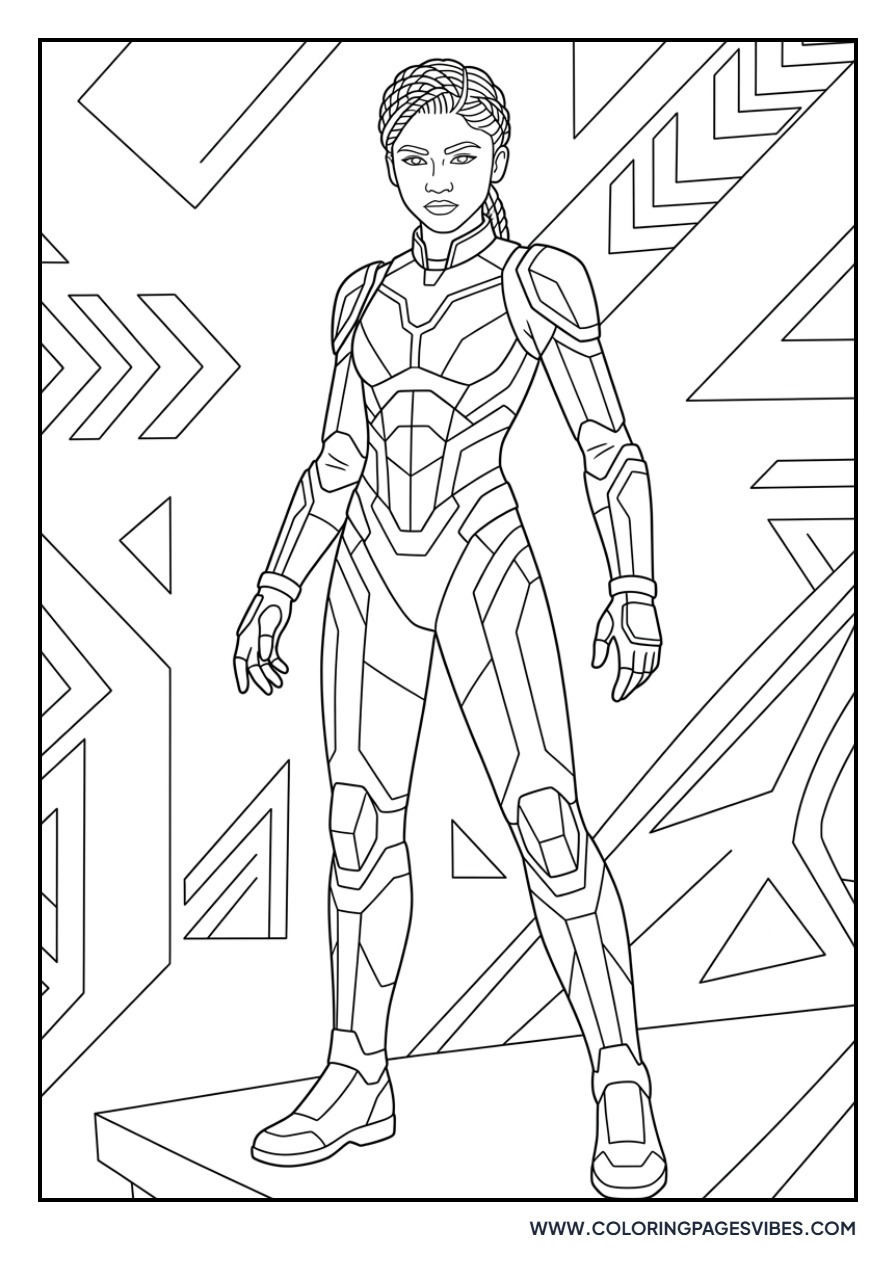 Zendaya Futuristic Warrior