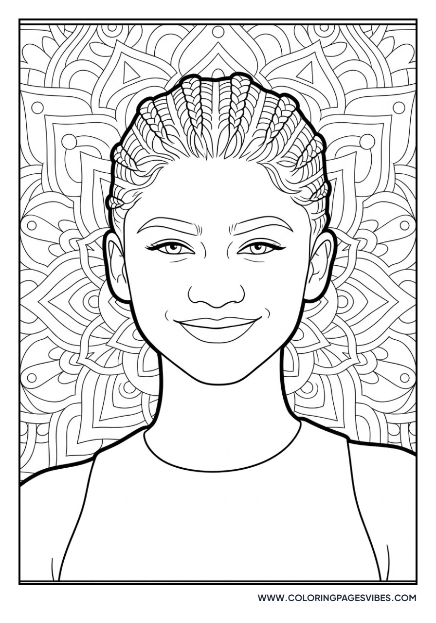 Zendaya Geometric Background