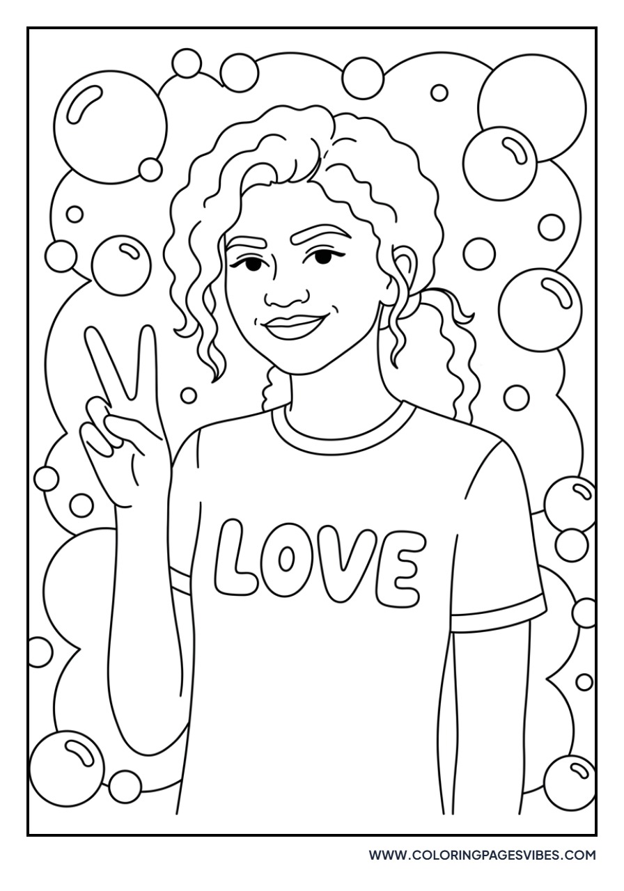 Zendaya Peace and Love
