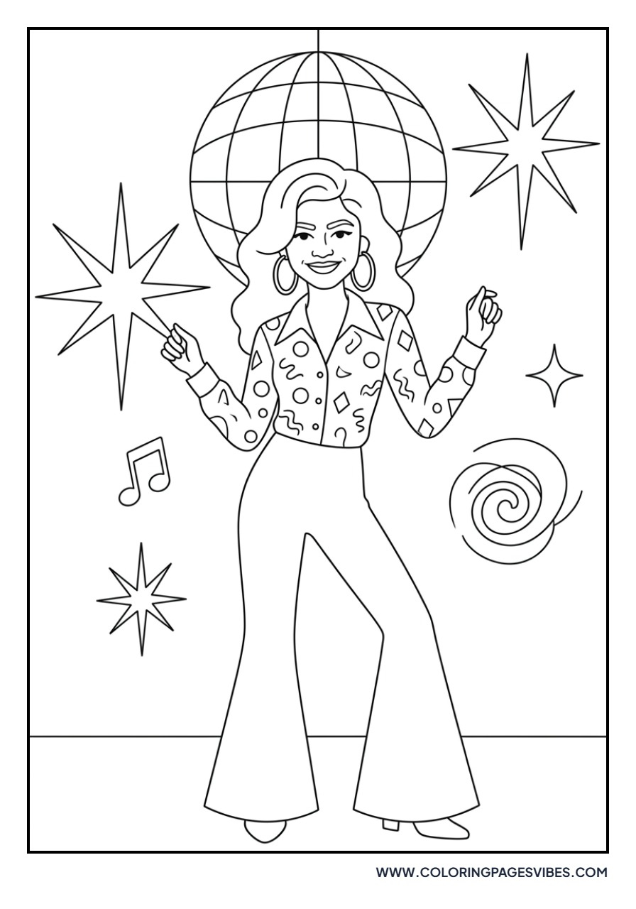 Zendaya Retro 70s Look