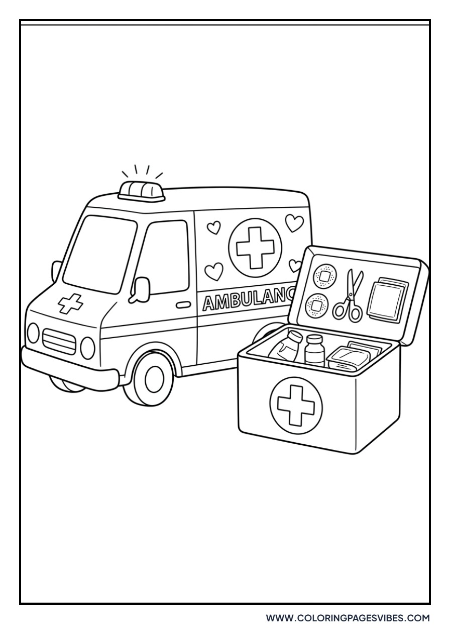 Ambulance and First Aid Kit