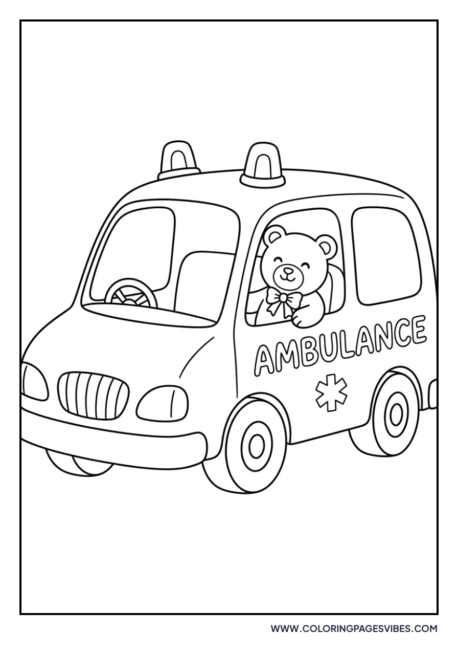 Ambulance and Teddy Bear