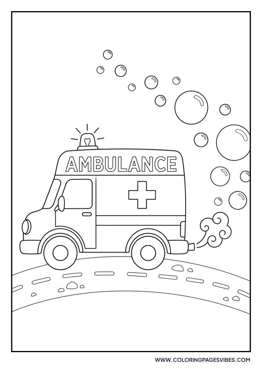 Ambulance Blowing Bubbles
