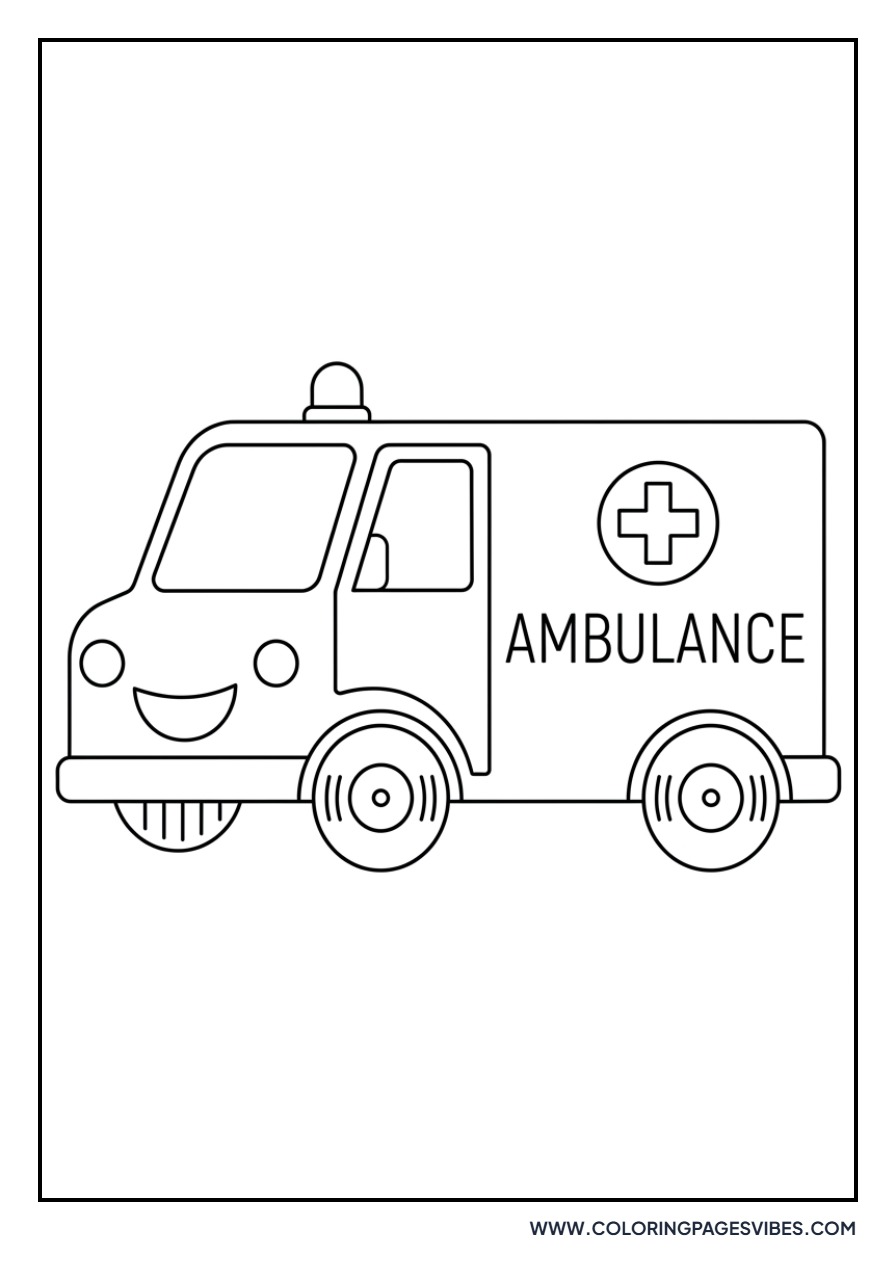 Ambulance with a Big Smile